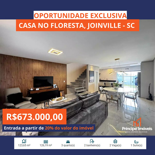 Casa três quartos bairro floresta