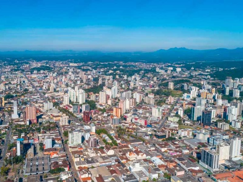 Imagem aérea de Joinville Santa Catarina